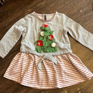 Mud pie Christmas tree dress size 24m/2T EUC
